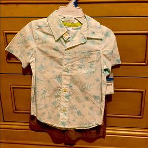 24 month new tag Hawaiian shirt and short set